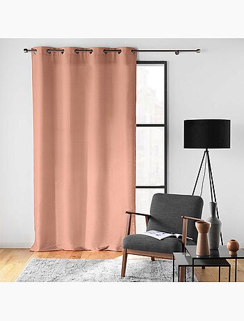Rideau à œillets – Polyester satiné - Uni Soline