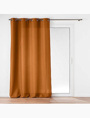 Rideau à œillets – Polyester satiné - Uni Soline