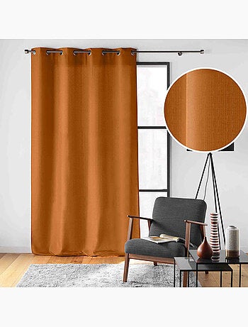 Rideau à œillets – Polyester satiné - Uni Soline