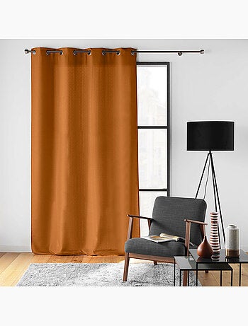 Rideau à œillets – Polyester satiné - Uni Soline