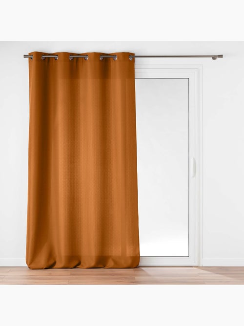 Rideau à œillets – Polyester satiné - Uni Soline - Kiabi