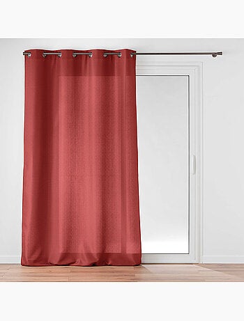 Rideau à œillets – Polyester satiné - Uni Soline