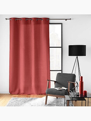 Rideau à œillets – Polyester satiné - Uni Soline