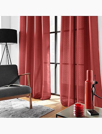 Rideau à œillets – Polyester satiné - Uni Soline