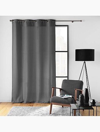 Rideau à œillets – Polyester satiné - Uni Soline