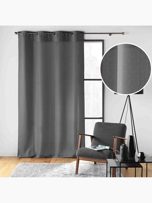 Rideau à œillets – Polyester satiné - Uni Soline - Kiabi Rideau à œillets – Polyester satiné - Uni Soline - Kiabi
