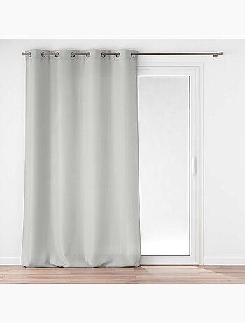 Rideau à œillets – Polyester satiné - Uni Soline