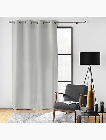 Rideau à œillets – Polyester satiné - Uni Soline