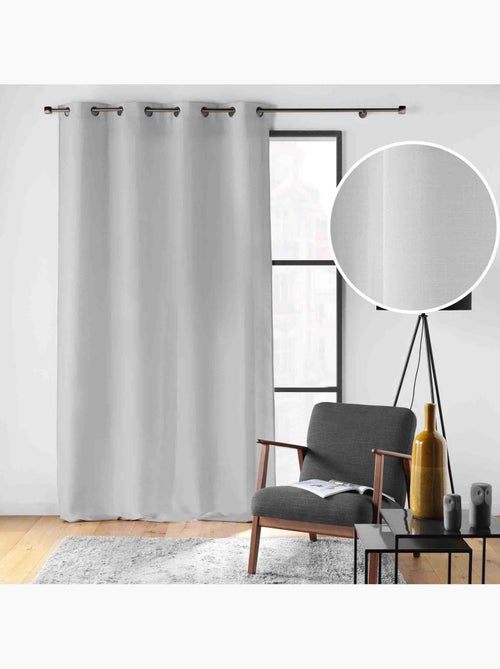 Rideau à œillets – Polyester satiné - Uni Soline - Kiabi Rideau à œillets – Polyester satiné - Uni Soline - Kiabi