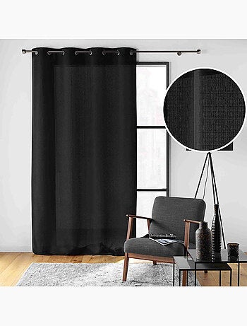 Rideau à œillets – Polyester satiné - Uni Soline