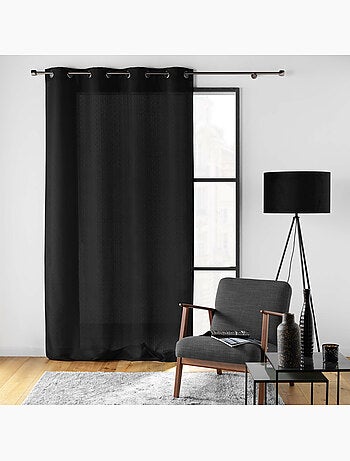 Rideau à œillets – Polyester satiné - Uni Soline