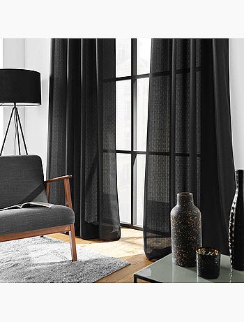 Rideau à œillets – Polyester satiné - Uni Soline