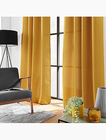 Rideau à œillets – Polyester satiné - Uni Soline