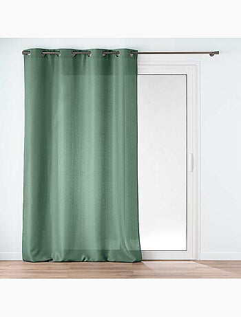 Rideau à œillets – Polyester satiné - Uni Soline