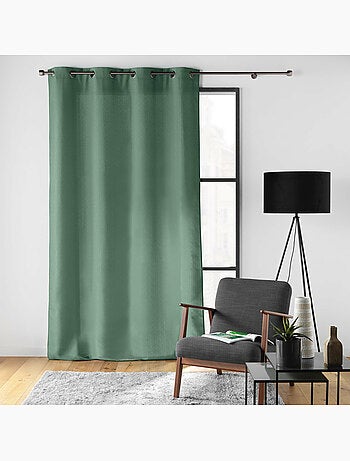 Rideau à œillets – Polyester satiné - Uni Soline