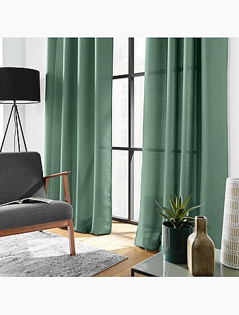 Rideau à œillets – Polyester satiné - Uni Soline