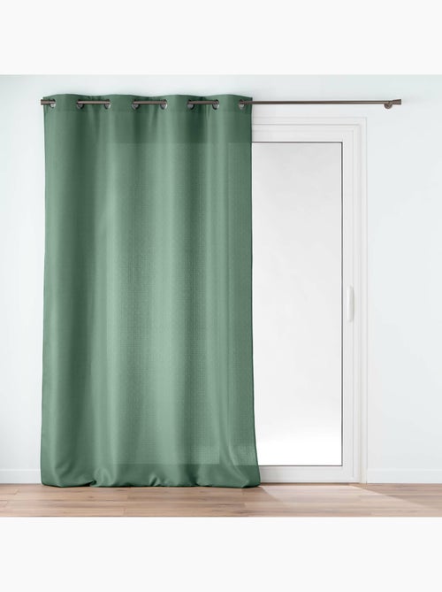 Rideau à œillets – Polyester satiné - Uni Soline - Kiabi