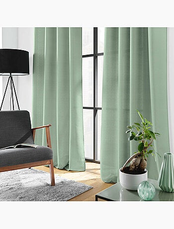 Rideau à œillets – Polyester satiné - Uni Soline