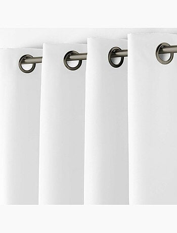 Rideau à œillets – polyester uni - Spécial petite hauteur - Essentiel
