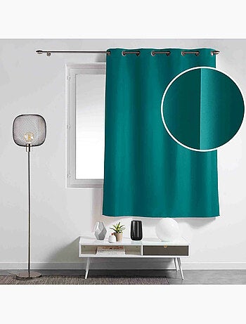 Rideau à œillets – polyester uni - Spécial petite hauteur - Essentiel