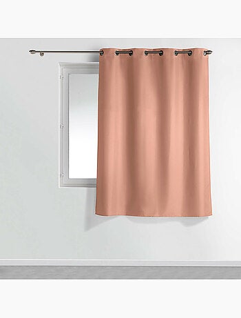 Rideau à œillets – polyester uni - Spécial petite hauteur - Essentiel