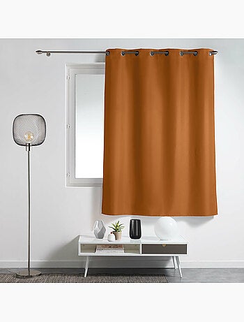 Rideau à œillets – polyester uni - Spécial petite hauteur - Essentiel