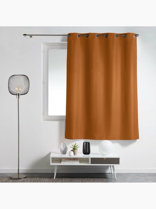 Rideau à œillets – polyester uni - Spécial petite hauteur - Essentiel - Kiabi