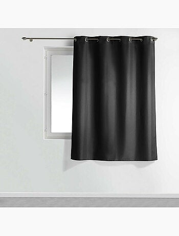 Rideau à œillets – polyester uni - Spécial petite hauteur - Essentiel