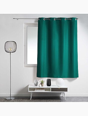 Rideau à œillets – polyester uni - Spécial petite hauteur - Essentiel