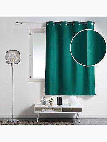 Rideau à œillets – polyester uni - Spécial petite hauteur - Essentiel