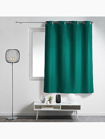 Rideau à œillets – polyester uni - Spécial petite hauteur - Essentiel