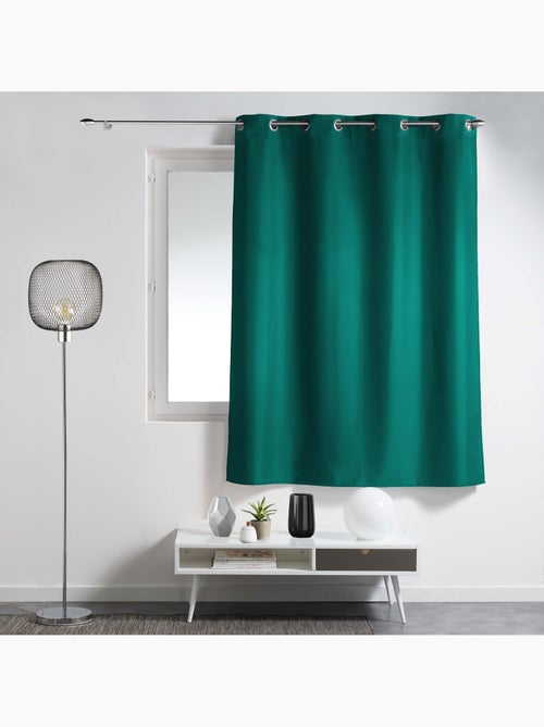 Rideau à œillets – polyester uni - Spécial petite hauteur - Essentiel - Kiabi
