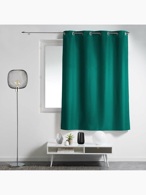 Rideau à œillets – polyester uni - Spécial petite hauteur - Essentiel - Kiabi