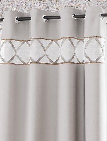 Rideau à oeillets pur coton 135x250 cm AUDE, par Soleil d'Ocre