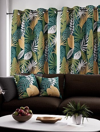 Rideau à oeillets pur coton 135x250 TANZANIE, par Soleil d'Ocre