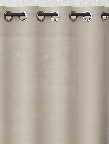 Rideau à oeillets pur coton PANAMA, par Soleil d'Ocre