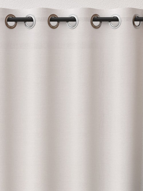 Rideau à oeillets pur coton PANAMA, par Soleil d'Ocre - Kiabi