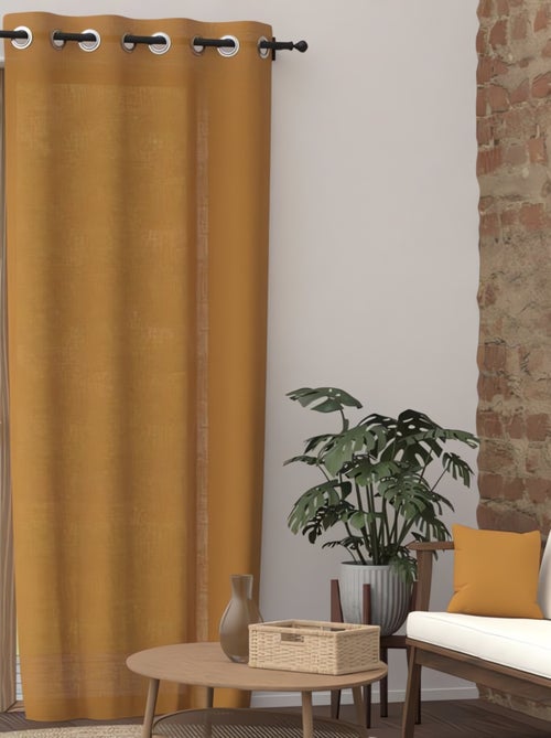 Rideau à oeillets pur coton PANAMA, par Soleil d'Ocre - Kiabi