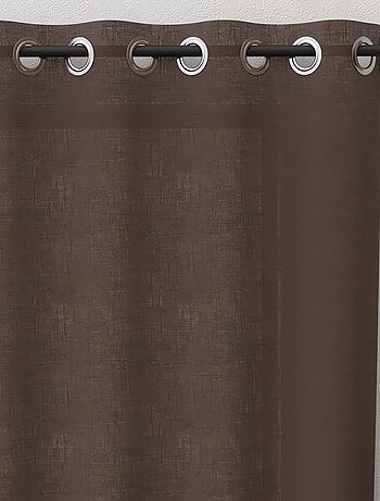 Rideau à oeillets pur coton PANAMA, par Soleil d'Ocre