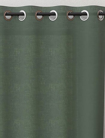 Rideau à oeillets pur coton PANAMA, par Soleil d'Ocre