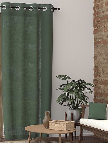 Rideau à oeillets pur coton PANAMA, par Soleil d'Ocre