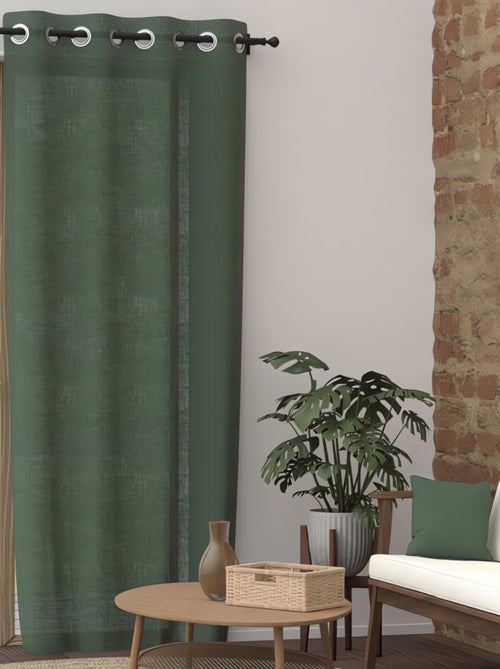 Rideau à oeillets pur coton PANAMA, par Soleil d'Ocre - Kiabi