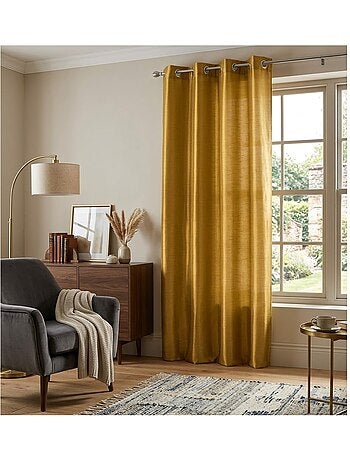 Rideau à oeillets schantung Shana