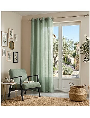 Rideau à oeillets schantung Shana