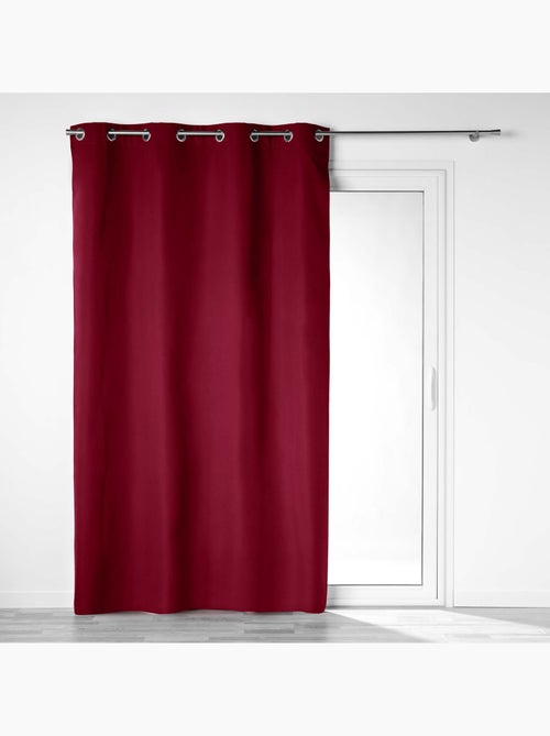 Rideau a oeillets semi occultant Collection Obscure - Kiabi