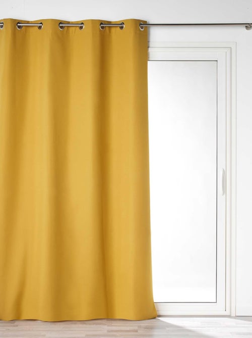 Rideau a oeillets semi occultant Collection Obscure - Kiabi