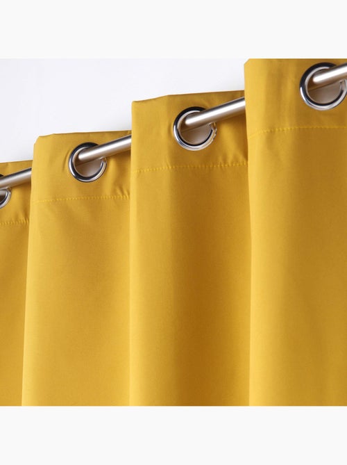 Rideau a oeillets semi occultant Collection Obscure - Kiabi