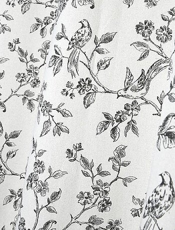 Rideau à oeillets style campagne