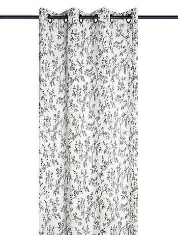 Rideau à oeillets style campagne