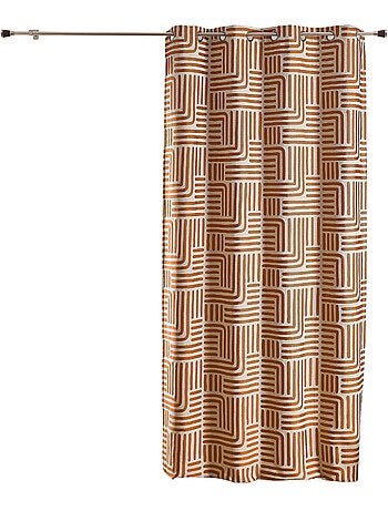 Rideau à oeillets tamisant jacquard